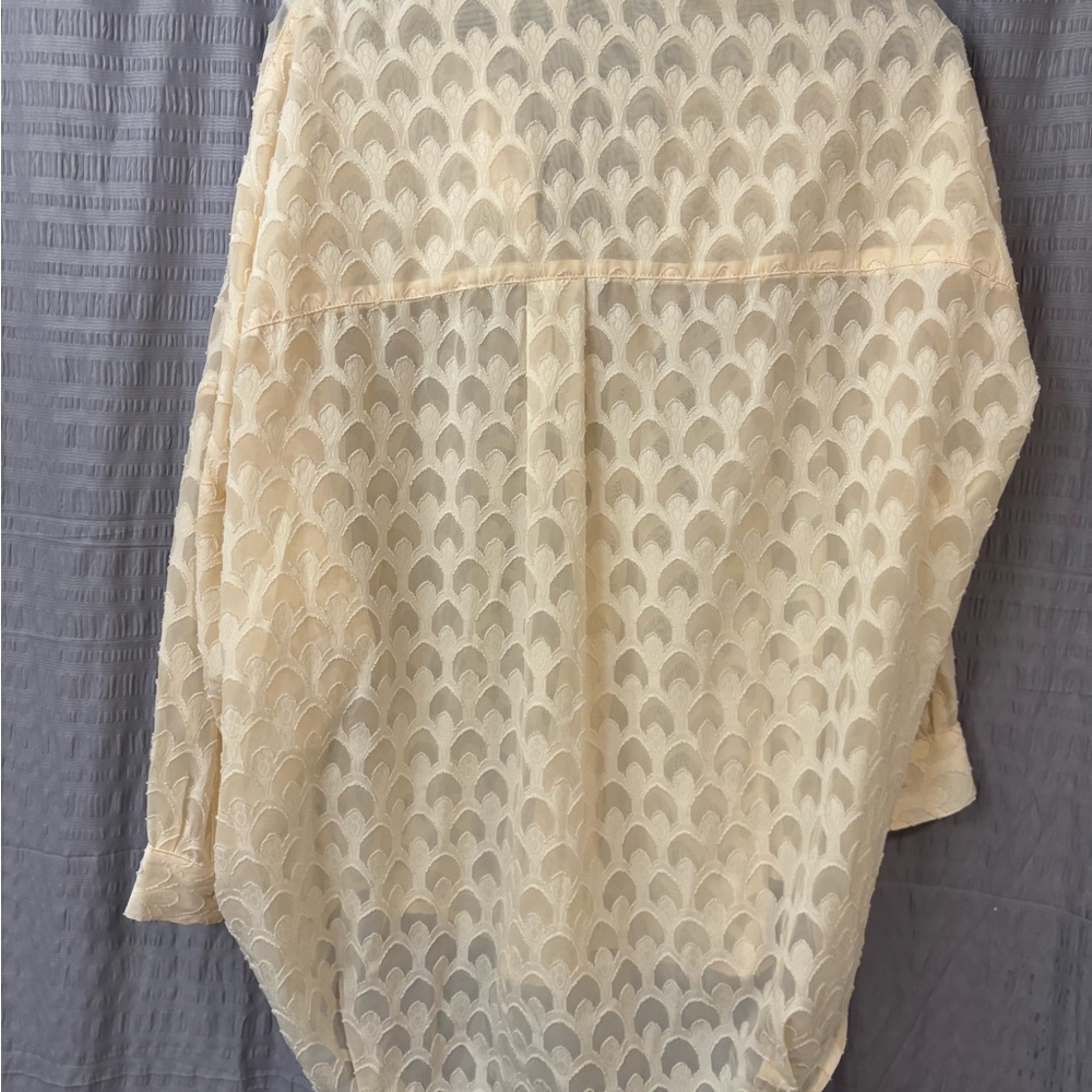 French Connection Ivory Patterned Blouse - image 2